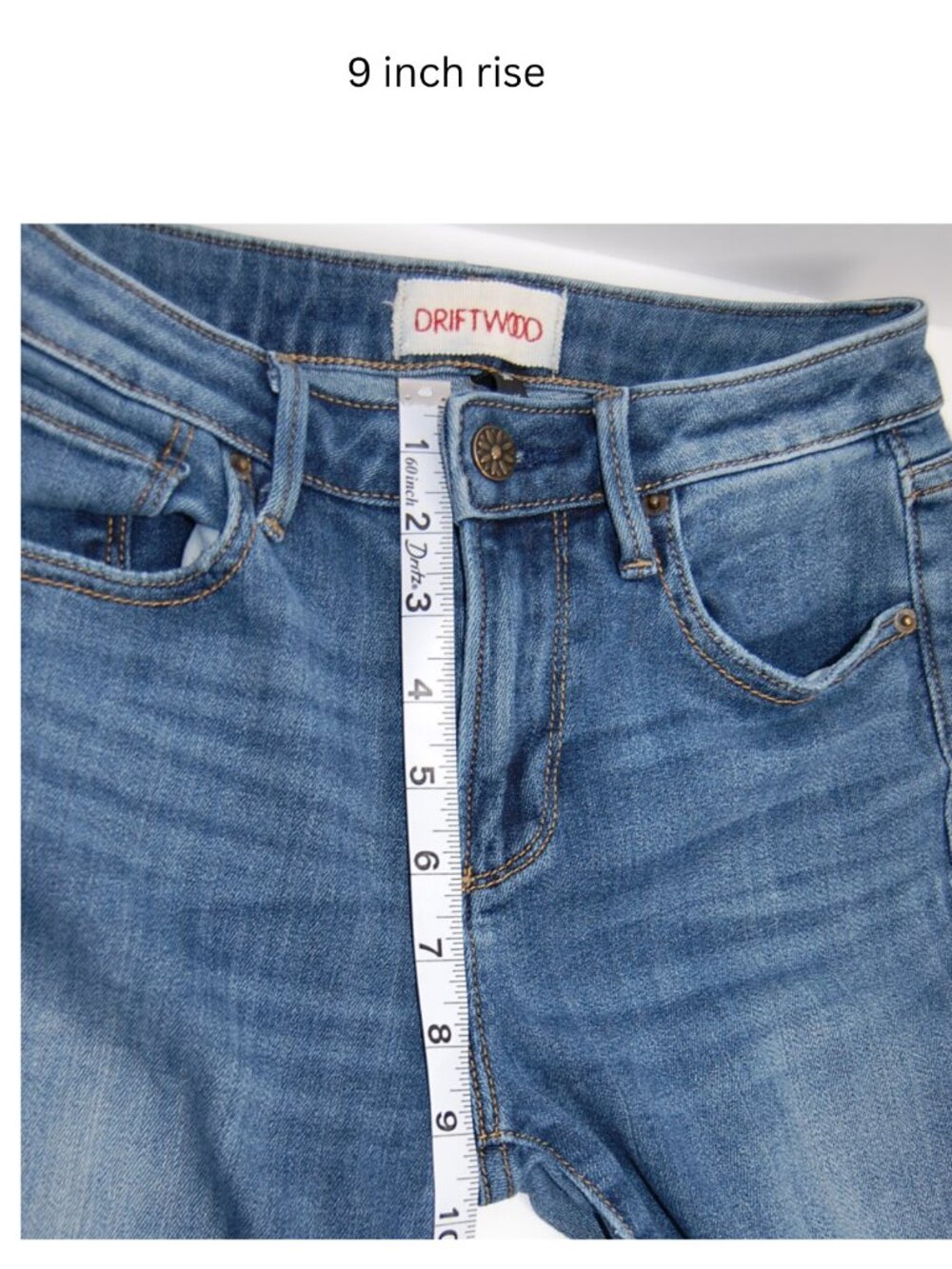 Driftwood Jackie Skinny Jeans W25 L28   Medium Wash Stretch Ankle Denim Boutique - Picture 8 of 15